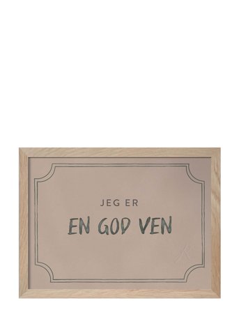 Kunskapstavlan | Diplom For At Være En God Ven, Dusty Rose - På Danska | DANISH