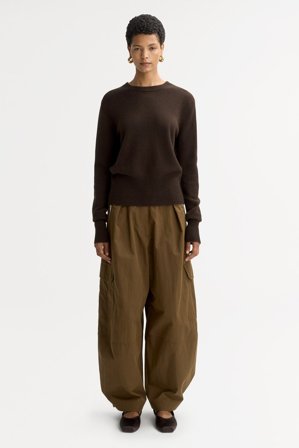 Soft Goat - Classic crewneck - Women cashmere sweater - XL - Mocha