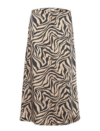 Onlmayra Hw Long Sateen Animal Skirt Tlr Patterned ONLY