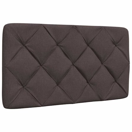 Headboard Cushion Dark Brown 90 cm Fabric