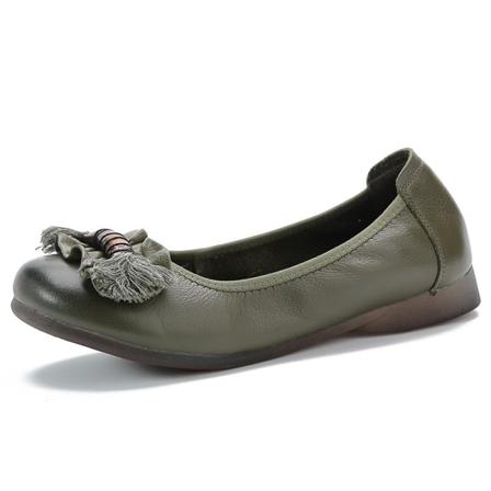 Flat Loafers För Kvinnor Med Rund Tå
