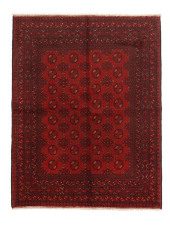 Medallón Pequeño Afghan Fine Alfombra 150X191 Lana