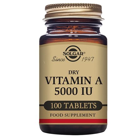Solgar Vitamin-A 1502 ug 100 tabl., Helse & Madvarer, Vitaminer, A-vitamin