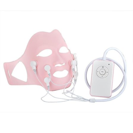 Rødt LED-lys Fototerapi Gelmaske Ansiktsmassasjeapparat med kontroller Akupunkt Bruk skjønnhetsutstyr