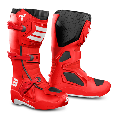 Botas de Cross Shot Race 4 Rojo 42