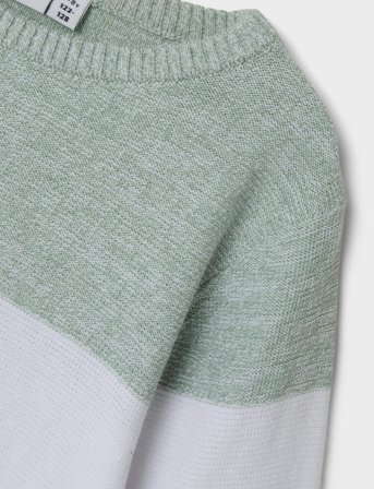 name it Nkmvohan Ls Knit - Green - 122-128