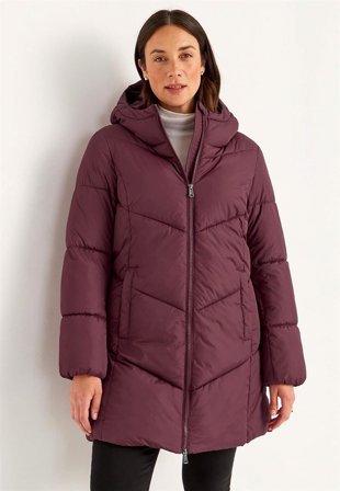 Cellbes of Sweden - Varm jacka med fluffig vaddering - vinröd - för damer - 50/52