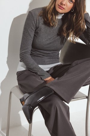 NA-KD Ankelboots med låg klack - Boots - Svart - EU 40