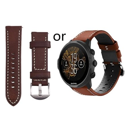 Mjukt läderband för Suunto7/9/9 Baro för Smart Watch Armband Armband