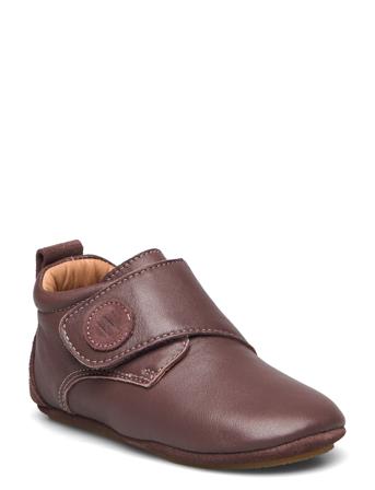 Dakota Leather Indoor Shoe Slippers Hjemmesko Brun Wheat