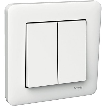 Schneider Electric Exxact Primo Strömbrytare infälld, kron, vit Kron, Strömbrytare & vägguttag