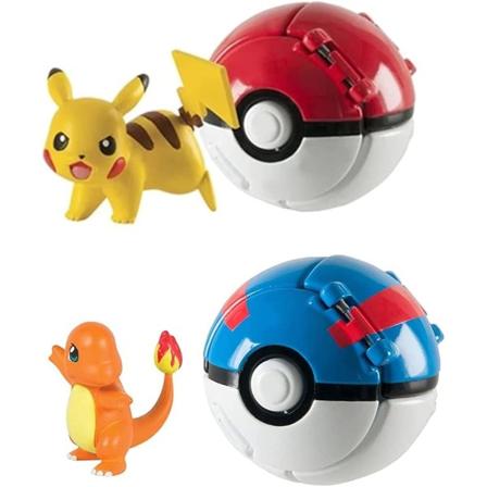 2 st Throw Poké och N Pop Ball Action Dolls