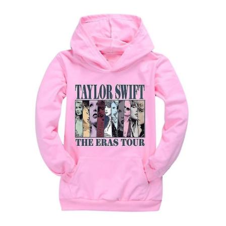 Unis Pop Taylor Swift The Eras Tour Trykket T-skjorte Trykket T-trøje/Hoodies Hettesweatshirt Genser Topper Casual Bluser 2-22 rosa 9-10 år navy blue