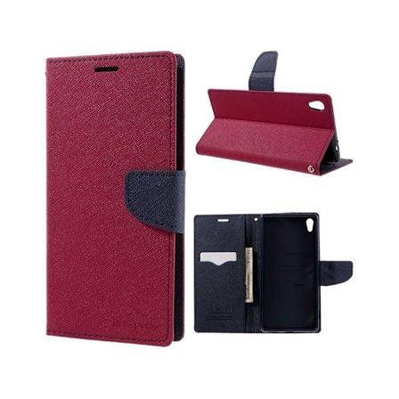 Mercury Goospery Sony Xperia XA Ultra holdbart læder-etui - Hot Pink