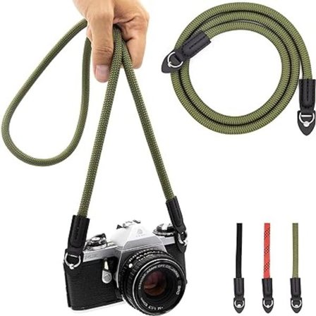 Tau skulderstropp, Kameranackestropp, ideell for kameraer -100 cm