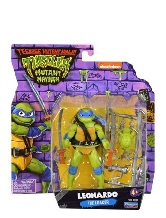 Turtles Mutant Mayhem Basic Figures Leonardo Patterned MAKI
