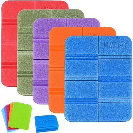 5 Styk Foldbare Skummåtter XPE Vandreturs Sædepude Foldbar Sædemåtte Bærbar Vandafvisende Sædepude til Udendørs Gåture Camping Picnic Park