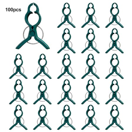 100-pack växtstöd clips - Lätt att klämma fast clips för tomater, blommor och grönsaker