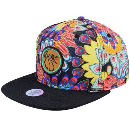 Djinns - Multi snapback Cap - 6P Peacock Linen Multi Snapback @ Hatstore