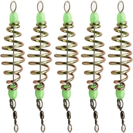 5 stk. Agnfælder, Fiskeudstyr, Karpefiskegrej, Feederfiskeri, Karpefiske Agnholder, Agnbur Fiskeri, Agnbur (5 stk.)