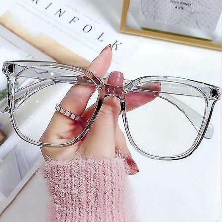 Blålysblokkerende briller søte anti-øyestrettfasongrammebriller for lesing, spill og datamaskin