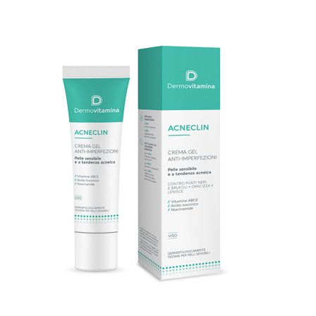 DERMOVITAMINA Acneclin Crema Gel Anti-Imperfezioni 40ml - Tratt.viso 24 ore antimperfezioni