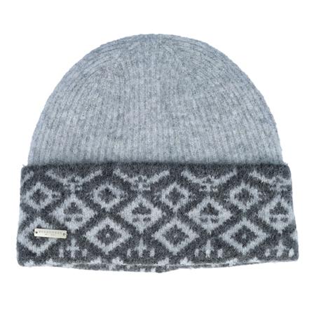 Seeberger - Knit With Turn-up Smoke Gray/Anthracite Cuff Cuff Grey Beanie - @ Hatstore