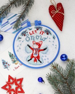 Broderikit Tavla Let it Snow - Abris Art