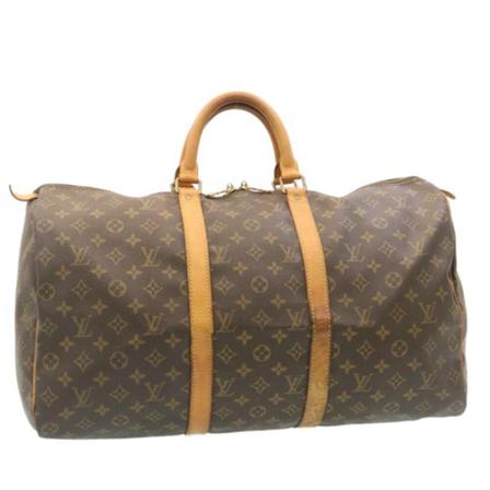 Louis Vuitton Vintage, Pre-owned Keepall 50 Bruin, unisex, Maat:ONE Size