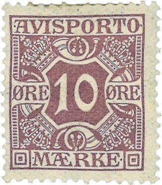 Danmark 1914 - Avisportomærke AFA 15 - Ubrugt
