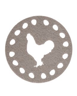 Lasinalunen/koriste Pääsiäistipu 4/pak beige