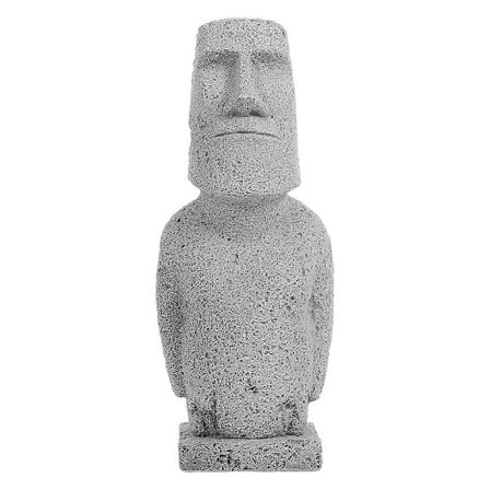 Miniatyr Moai Statue Hjemmeinnredning Akvarium Landskapsforming Steinhåndverk Øy Moai Skulptur Hagedekorasjon Liten Steinfigur