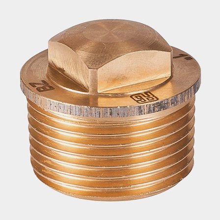 Trubková zátka Guidi Plug, bronz, vnější, 1 1/4" G (BSP)