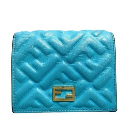 Fendi Vintage Pre-owned Læder punge Blå, Dame Vintage Accessories, Størrelse: ONE Size