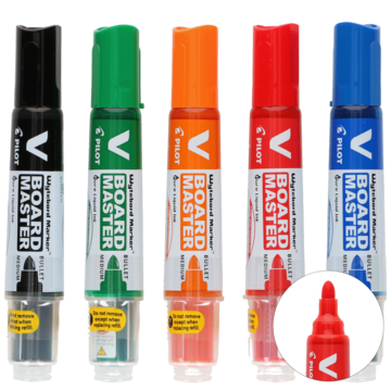 Pilot Whiteboardpenn 5-Farger