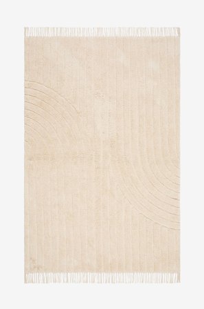 KM Home - Bomullsmatta Marocko - Beige - Bomulls- & trasmattor - 160X230 - Från Homeroom