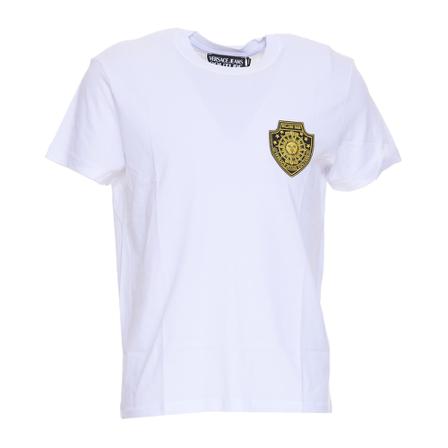 Versace Jeans Couture, Slim Fit t-shirt Wit, Heren, Maat:L