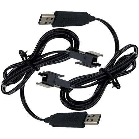 USB-drevet ladekabel for 3,7V litiumbatterier med SM2.0 2P-kontakter