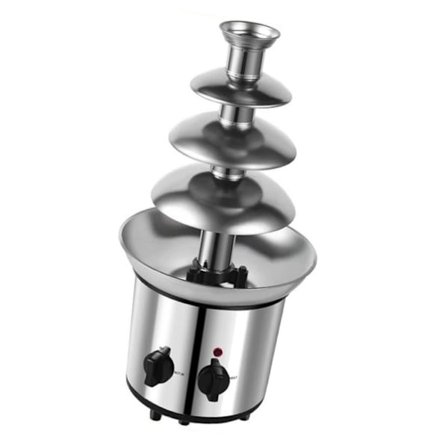 Chokoladefontæne med stor kapacitet og fire niveauer til fester og hjemmet