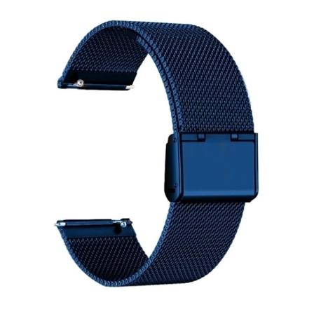 Klockarmband för Samsung Galaxy Watch 3 4 5 Pro 40 44 45 mm band 4Klassiskt 42 mm 46 mm band i rostfritt stål Active2 Amazfit Bip3 GTS4 KK-Blue 20MM 