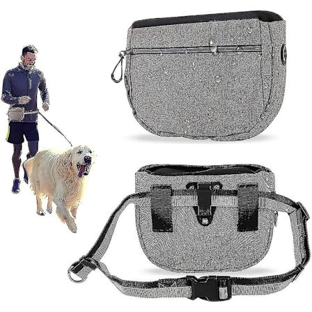 Hundegodbiter Pose Veske For Trening, Automatisk Lukkende Bærbar Hundetur Veske Med Justerbar