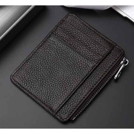 Korthållare Dam Mode Tunn Korthållare Liten Myntbörs Japansk Enkel Flera Kortfack ID-väska Ljusbrun