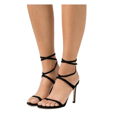 Stuart Weitzman Sandaler Sort, Dame Sandaler med hæl, Størrelse: 38 EU