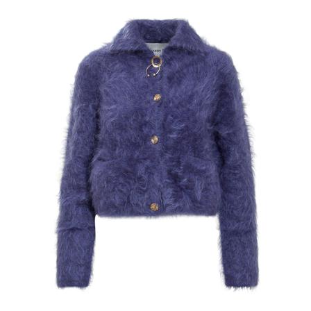 Andersson Bell Faux Fur & Shearling Jakke Blå, Dame