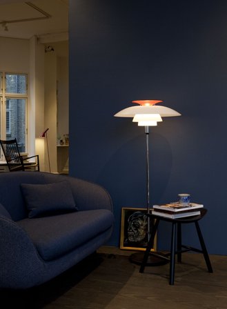 PH 80 gulvlampe m/bryter H132 - krom