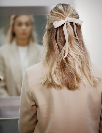 Corinne Leather Band Short One Layer - Cream - ONE SIZE