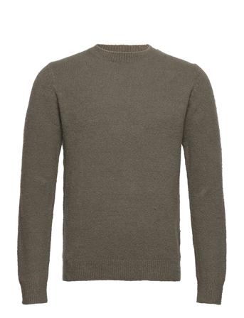 Ramos Crew Knit Neulepaita Pyöreä Kaula-aukko Ruskea Mos Mosh Gallery