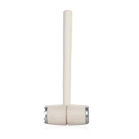 Dobbeltsidig løs kjøtthammer i massivt tre