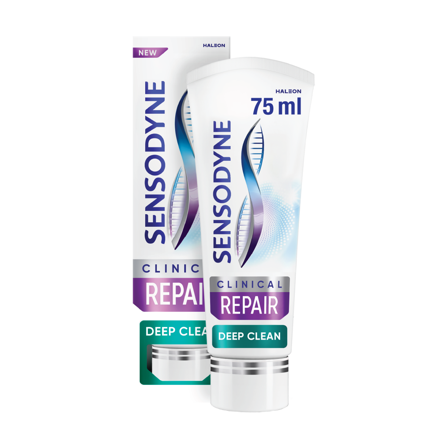 Sensodyne Clinical Repair Deep Clean Tannkrem, 75 ml
