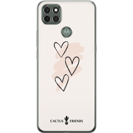 Yhteensopiva Puhelinkuori Motorola Motorola Moto G9 Power Cactus and Friends - Soft Romance Sketch